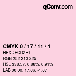 Color code: CMYK 0 / 17 / 11 / 1 | qconv.com