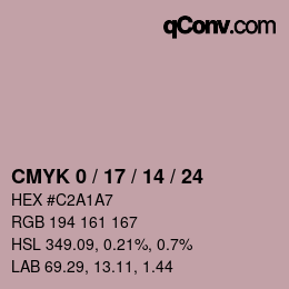 Color code: CMYK 0 / 17 / 14 / 24 | qconv.com