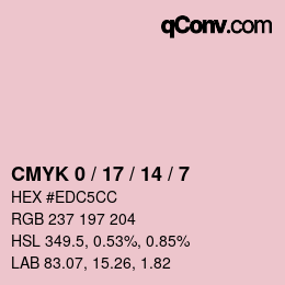 Color code: CMYK 0 / 17 / 14 / 7 | qconv.com