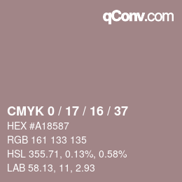 Color code: CMYK 0 / 17 / 16 / 37 | qconv.com