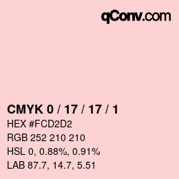 颜色代码: CMYK 0 / 17 / 17 / 1 | qconv.com