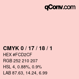 Color code: CMYK 0 / 17 / 18 / 1 | qconv.com