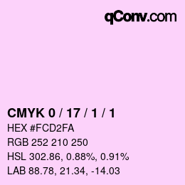 Color code: CMYK 0 / 17 / 1 / 1 | qconv.com