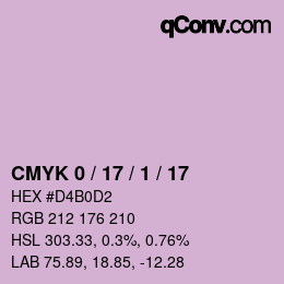 Color code: CMYK 0 / 17 / 1 / 17 | qconv.com