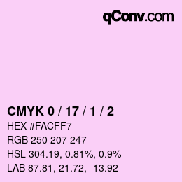 Color code: CMYK 0 / 17 / 1 / 2 | qconv.com