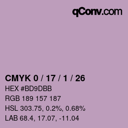 Código de color: CMYK 0 / 17 / 1 / 26 | qconv.com