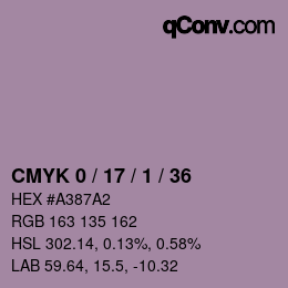 颜色代码: CMYK 0 / 17 / 1 / 36 | qconv.com
