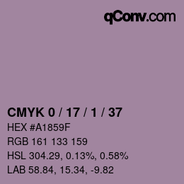 Color code: CMYK 0 / 17 / 1 / 37 | qconv.com