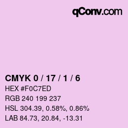 Color code: CMYK 0 / 17 / 1 / 6 | qconv.com