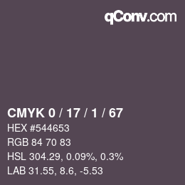 Color code: CMYK 0 / 17 / 1 / 67 | qconv.com