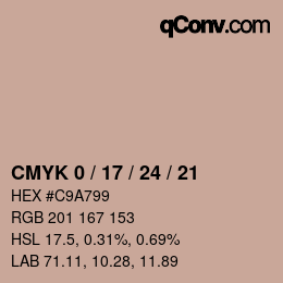 Color code: CMYK 0 / 17 / 24 / 21 | qconv.com