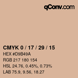 Color code: CMYK 0 / 17 / 29 / 15 | qconv.com