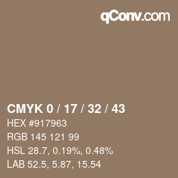 Color code: CMYK 0 / 17 / 32 / 43 | qconv.com
