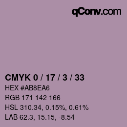 Color code: CMYK 0 / 17 / 3 / 33 | qconv.com