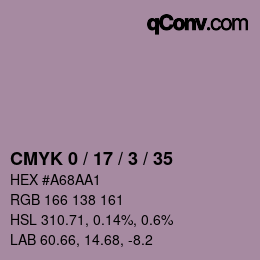 Color code: CMYK 0 / 17 / 3 / 35 | qconv.com