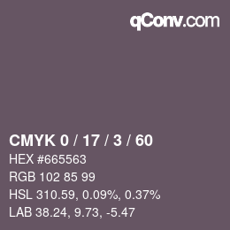 Color code: CMYK 0 / 17 / 3 / 60 | qconv.com