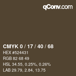 Color code: CMYK 0 / 17 / 40 / 68 | qconv.com