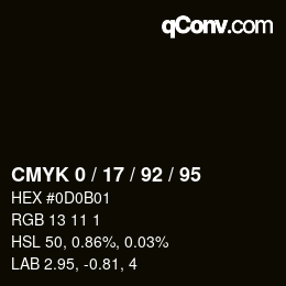 Color code: CMYK 0 / 17 / 92 / 95 | qconv.com