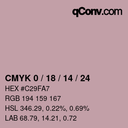 Color code: CMYK 0 / 18 / 14 / 24 | qconv.com