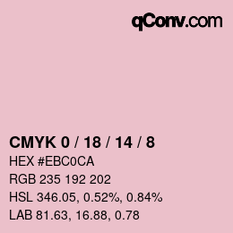 Color code: CMYK 0 / 18 / 14 / 8 | qconv.com