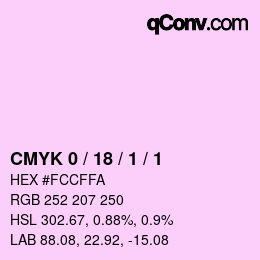 颜色代码: CMYK 0 / 18 / 1 / 1 | qconv.com