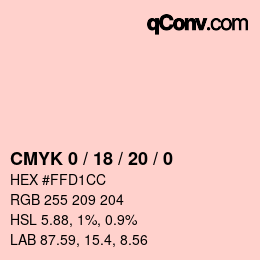 Color code: CMYK 0 / 18 / 20 / 0 | qconv.com