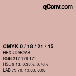 Código de color: CMYK 0 / 18 / 21 / 15 | qconv.com