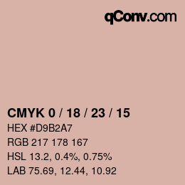 Código de color: CMYK 0 / 18 / 23 / 15 | qconv.com