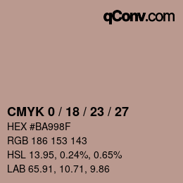 Color code: CMYK 0 / 18 / 23 / 27 | qconv.com