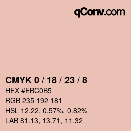 Color code: CMYK 0 / 18 / 23 / 8 | qconv.com