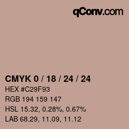 Color code: CMYK 0 / 18 / 24 / 24 | qconv.com