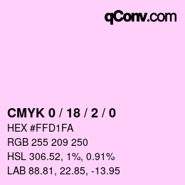 Color code: CMYK 0 / 18 / 2 / 0 | qconv.com