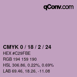 Color code: CMYK 0 / 18 / 2 / 24 | qconv.com