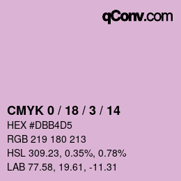 Color code: CMYK 0 / 18 / 3 / 14 | qconv.com