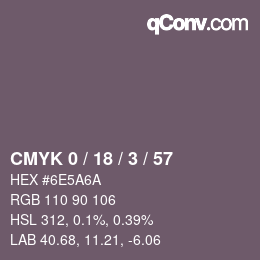 Color code: CMYK 0 / 18 / 3 / 57 | qconv.com