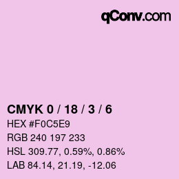 Color code: CMYK 0 / 18 / 3 / 6 | qconv.com