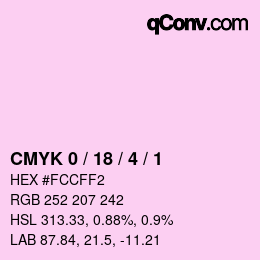 Color code: CMYK 0 / 18 / 4 / 1 | qconv.com