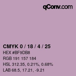 Color code: CMYK 0 / 18 / 4 / 25 | qconv.com