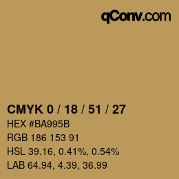 Color code: CMYK 0 / 18 / 51 / 27 | qconv.com