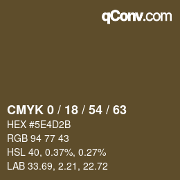 Color code: CMYK 0 / 18 / 54 / 63 | qconv.com