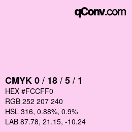 Código de color: CMYK 0 / 18 / 5 / 1 | qconv.com