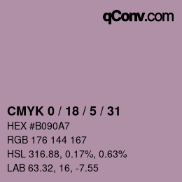 Color code: CMYK 0 / 18 / 5 / 31 | qconv.com