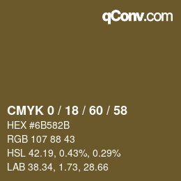 Color code: CMYK 0 / 18 / 60 / 58 | qconv.com
