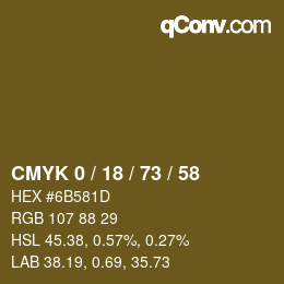 Color code: CMYK 0 / 18 / 73 / 58 | qconv.com