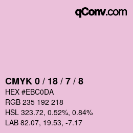 Code couleur: CMYK 0 / 18 / 7 / 8 | qconv.com