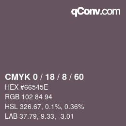 Color code: CMYK 0 / 18 / 8 / 60 | qconv.com