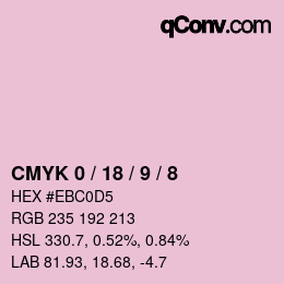 Color code: CMYK 0 / 18 / 9 / 8 | qconv.com