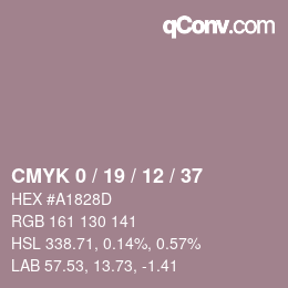 Color code: CMYK 0 / 19 / 12 / 37 | qconv.com