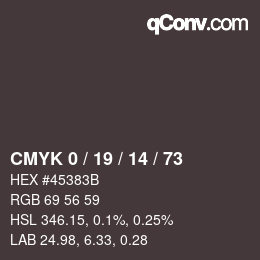 颜色代码: CMYK 0 / 19 / 14 / 73 | qconv.com