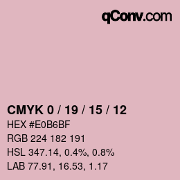 Color code: CMYK 0 / 19 / 15 / 12 | qconv.com